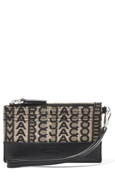 Marc Jacobs Monogram-print Woven Wristlet In Multi-colored