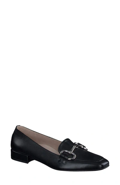 Paul Green Lil Lux Flat In Black Leather