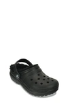 Crocs Kids Black Classic Lined Clogs In Black/ Black