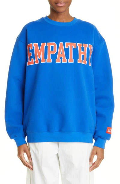 The Mayfair Group Empathy Crewneck In Cobalt