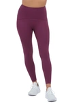 Spanx Booty Boost Active High Waist 7/8 Leggings In Maroon Purple