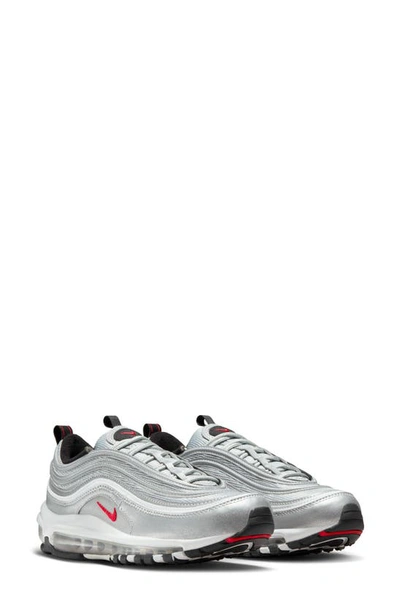 Nike Air Max 97 Sneakers In Metallic Silver/varsity Red/black/white