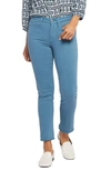 Nydj Women's Sheri Ankle Frayed-hem Medium-rinse Jeans In Arist Blue