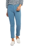 Nydj Women's Sheri Ankle Frayed-hem Medium-rinse Jeans In Artist Blue