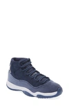Jordan Nike Air  11 Retro Sneaker In Midnight Navy/ Silver/ White