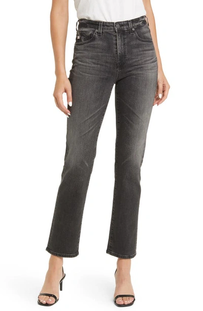 Ag Saige High Waist Straight Leg Jeans In 10 Years Boundary