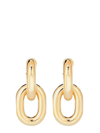 Rabanne Xl Link Double Circle Earrings In Gold
