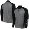 LEVELWEAR LEVELWEAR HEATHER GRAY CHICAGO WHITE SOX VANDAL RAGLAN QUARTER-ZIP TOP