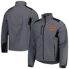 DUNBROOKE DUNBROOKE CHARCOAL WASHINGTON COMMANDERS SOFTSHELL FLEECE FULL-ZIP JACKET