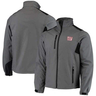 Dunbrooke Charcoal New York Giants Circle Softshell Fleece Full-zip Jacket