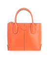 TOD'S TOD'S WOMEN'S ORANGE LEATHER HANDBAG