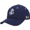 UNDER ARMOUR YOUTH UNDER ARMOUR NAVY NAVY MIDSHIPMEN BLITZING ACCENT PERFORMANCE ADJUSTABLE HAT