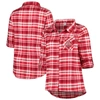 Profile Scarlet Ohio State Buckeyes Plus Size Mainstay Long Sleeve Button-up Shirt In Scarlet
