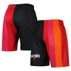 Mitchell & Ness Men's  Black Miami Heat Hardwood Classics 2005 Split Swingman Shorts In Black