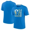 Nike Powder Blue Los Angeles Chargers Wordmark Logo Tri-blend T-shirt In Powder Blue