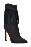 Nine West Tries Pointed Toe Bootie In Black 001
