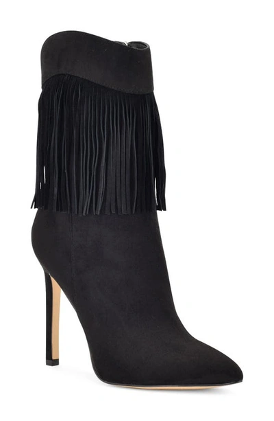Nine West Tries Pointed Toe Bootie In Black 001