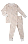EVERLY GREY FITTED TWO-PIECE PAJAMAS