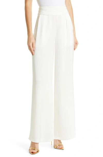 Ramy Brook Ava Wide Leg Trouser In Ivory