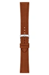 Tissot 21mm Leather Watch Strap In Brown