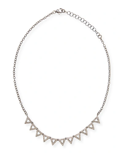 Siena Jewelry Diamond Triangle Necklace