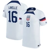 NIKE YOUTH NIKE ROSE LAVELLE WHITE USWNT 2022/23 HOME BREATHE STADIUM REPLICA PLAYER JERSEY