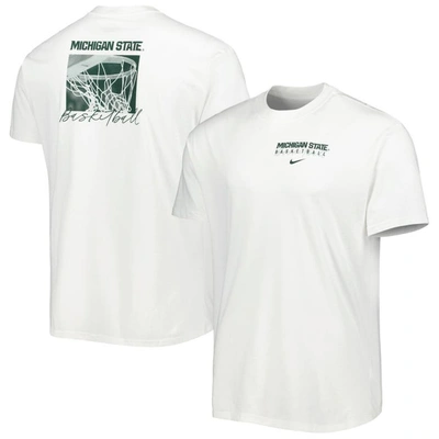 Nike White Michigan State Spartans Basketball Movement Max90 T-shirt