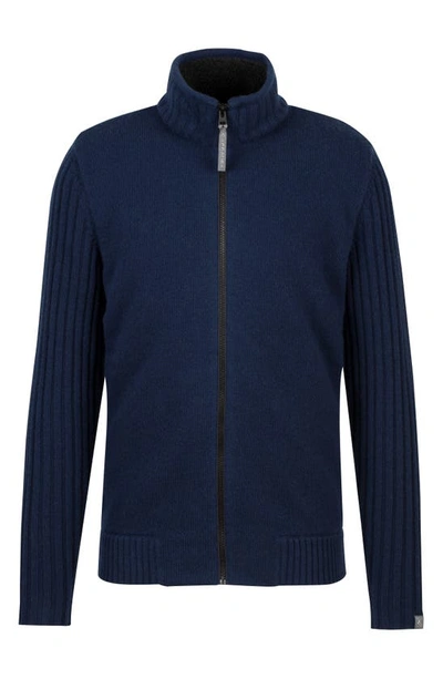 Capranea Jatz Water Resistant Merino Wool Acket In Midnight Navy