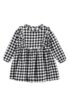 MILES THE LABEL GINGHAM CHECK ORGANIC COTTON FLANNEL DRESS