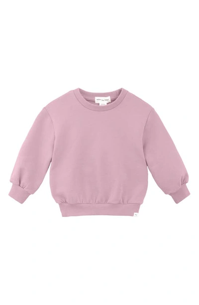 Miles The Label Girls' Basics Fleece Sweatshirt - Baby In Light Purple