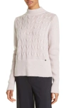 Ted Baker Veolaa Cable Knit Sweater In Pink