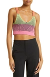 Jonathan Simkhai Gina Cotton Cashmere Bralette In Multi