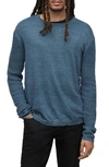 John Varvatos Linen Crewneck Sweater In Sapphire