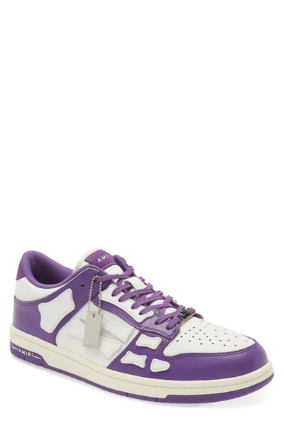 Amiri Skel Top Sneakers In Purple,white