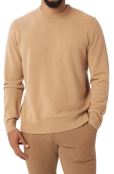 Good Man Brand Cashmere Crewneck Sweater In Warm Sand