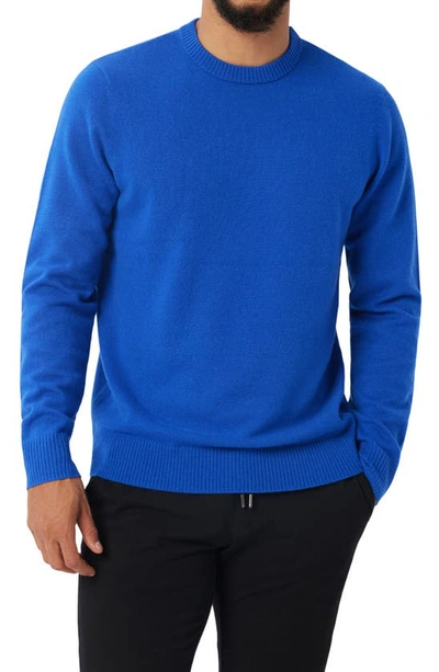 Good Man Brand Cashmere Crewneck Sweater In Clematis Blue