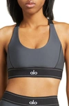 Alo Yoga Suit Up Sports Bra In Ivory
