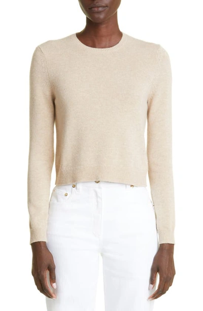 St John Wool & Cashmere Sweater In Light Camel Melange