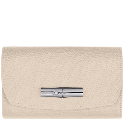 Longchamp Compact Wallet Roseau In Paper