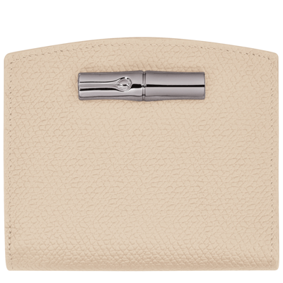 Longchamp Compact Wallet Roseau In Paper