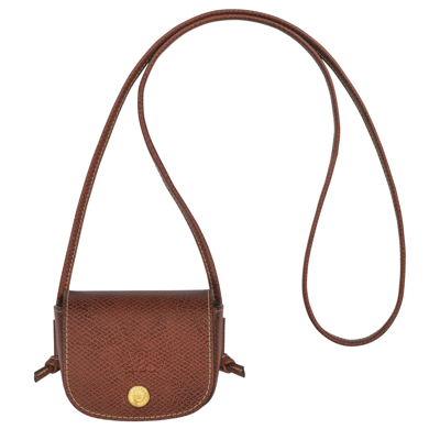 Longchamp Porte-monnaie Avec Cordon Épure In Brown