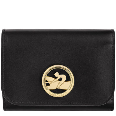 Longchamp Compact Wallet Box-trot In Black