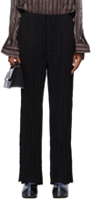 Acne Studios Ssense Exclusive Black Trousers In Black
