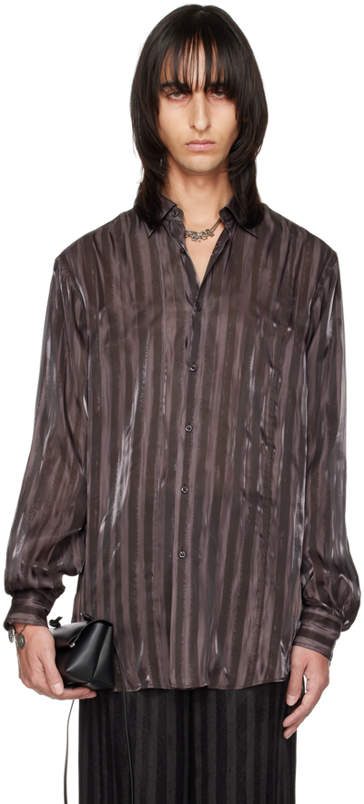 Acne Studios Ssense Exclusive Brown Shirt In Chestnut Brown