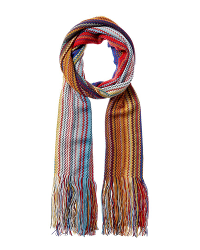 Missoni Wool-blend Scarf, Blue
