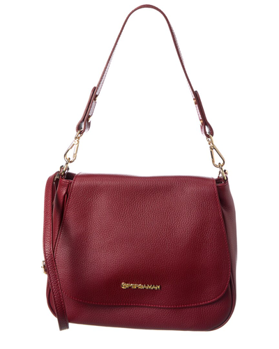 Persaman New York Jeanne Leather Crossbody In Red