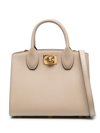 Ferragamo The Studio Box Small Leather Handbag In 中性色