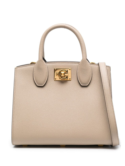 Ferragamo The Studio Small Tote In 中性色