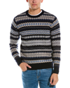 Barbour Patterned Intarsia-knit Jumper In Blue
