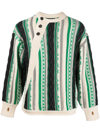 Ader Error Green Frema Sweater In 黑色